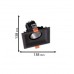 Φωτιστικό LED Χωνευτό Κινητό 15W 230V 1050lm 24° 3000K Θερμό Φως IP44 Μαύρο